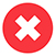 Tick and cross symbol. Green checkmark OK and red X icons isolated on white background Vector illustration EPS 10